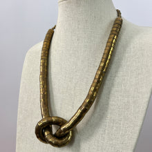 Load image into Gallery viewer, Vintage Chunky Bendable Knot Necklace 23.5&quot;
