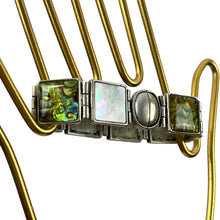 Load image into Gallery viewer, Vintage Monet Magnetic Closure Panel Bracelet
