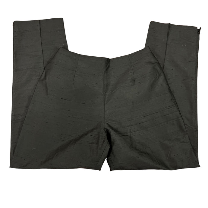 100% Silk Black Vintage Pants Size 10
