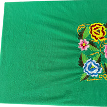 Load image into Gallery viewer, Vintage Embroidered Mexican Tablecloth Picnic Basket 67 x 58
