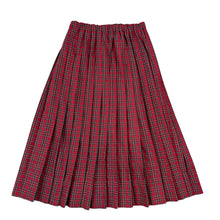 Load image into Gallery viewer, Vintage Midi Red Plaid Skirt Size Small 
