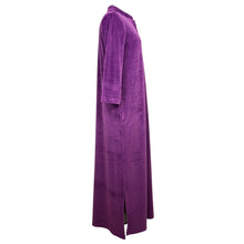 Load image into Gallery viewer, Natori Purple Velour Lounger Night Gown Size Small
