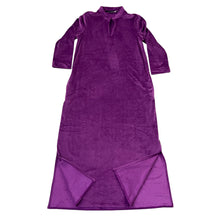 Load image into Gallery viewer, Natori Purple Velour Lounger Night Gown Size Small
