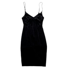 Load image into Gallery viewer, Slinky Velvet Little Black Dress Size Small 
