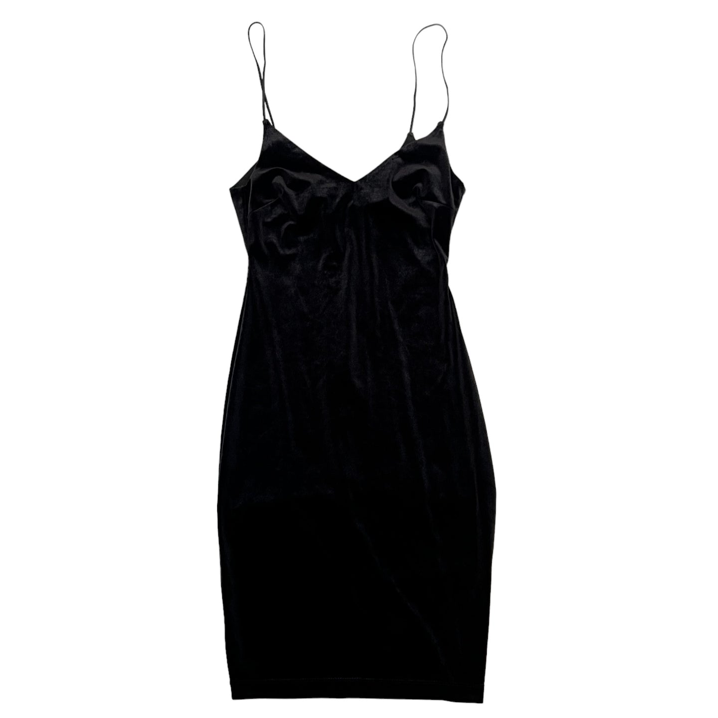 Slinky Velvet Little Black Dress Size Small 