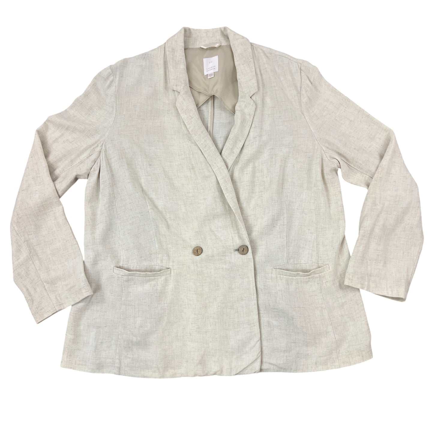 Womens Lauren Conrad Linen Blend Blazer Size XXL 