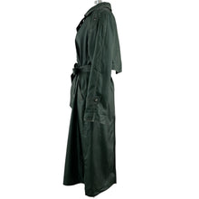 Load image into Gallery viewer, 80s Full Length Green Trench Rain Coat Size 9/10
