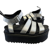 Load image into Gallery viewer, Dr. Martens Metallic Leather Platform Sandal Size 6
