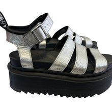 Load image into Gallery viewer, Dr. Martens Metallic Leather Platform Sandal Size 6
