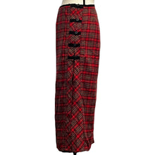 Load image into Gallery viewer, Vintage Long Red Plaid Skirt Size Medium
