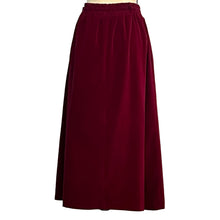 Load image into Gallery viewer, Vintage Velvet A-Line Skirt With Pockets 
