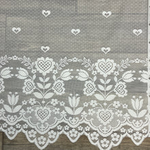 Load image into Gallery viewer, Vintage Heart Curtains Made in the USA 37x35&quot;
