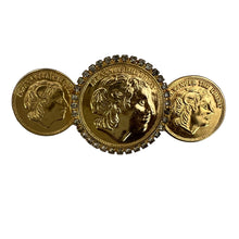 Load image into Gallery viewer, Alexander the Great Gold Coin Brooch 3&quot; 
