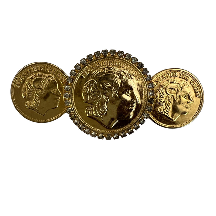 Alexander the Great Gold Coin Brooch 3