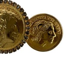 Load image into Gallery viewer, Alexander the Great Gold Coin Brooch 3&quot; 
