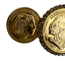 Load image into Gallery viewer, Alexander the Great Gold Coin Brooch 3&quot; 
