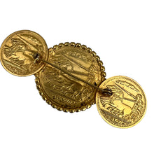 Load image into Gallery viewer, Alexander the Great Gold Coin Brooch 3&quot; 
