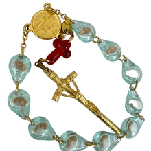 Load image into Gallery viewer, United Hearts of Jesus and Mary Vintage Italy Rosary 7.5&quot;
