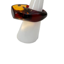 Load image into Gallery viewer, Amber Statement Ring Size 6
