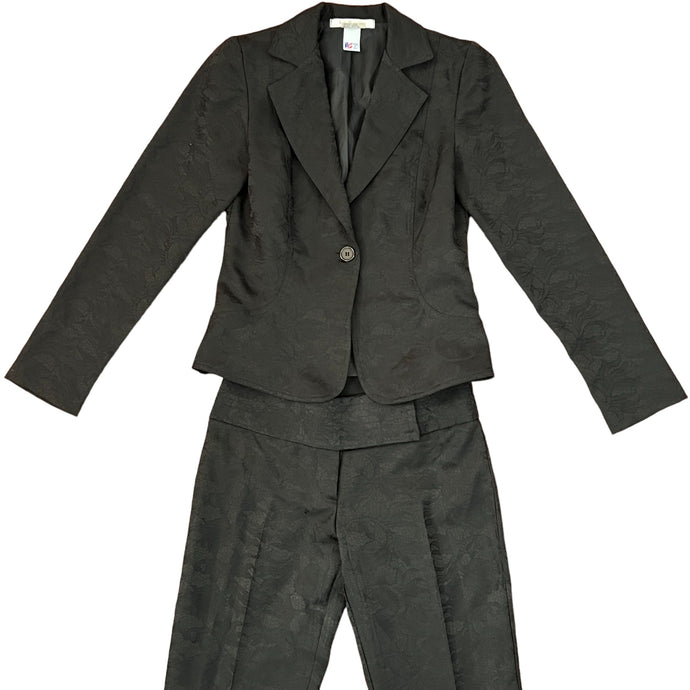 Vintage Y2K Low Rise Black Pant Suit Size Small