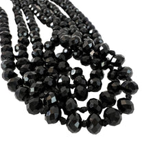 Load image into Gallery viewer, Retro Black Glass Beads Long Necklace
