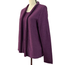 Load image into Gallery viewer, Eileen Fisher Cardigan 100% Merino Wool Ribbed Sweater and Shirt Size Medium
