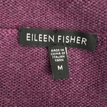 Load image into Gallery viewer, Eileen Fisher Cardigan 100% Merino Wool Ribbed Sweater and Shirt Size Medium
