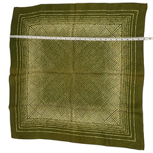 Load image into Gallery viewer, Vintage 60s Square Green Scarf 27&quot;
