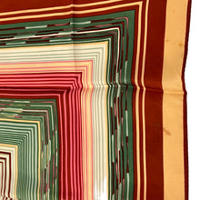 Load image into Gallery viewer, Vintage 60s Square Multicolor Scarf 25&quot; x 25&quot;
