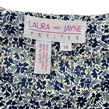 Load image into Gallery viewer, Vintage Laura and Jayne Petites Floral Button Up-Top Size 10
