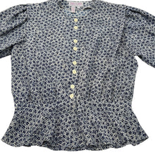 Load image into Gallery viewer, Vintage Laura and Jayne Petites Floral Button Up-Top Size 10
