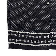 Load image into Gallery viewer, Vintage SL Fashions Black White Polka Dot Dress Short Sleeves Size 10
