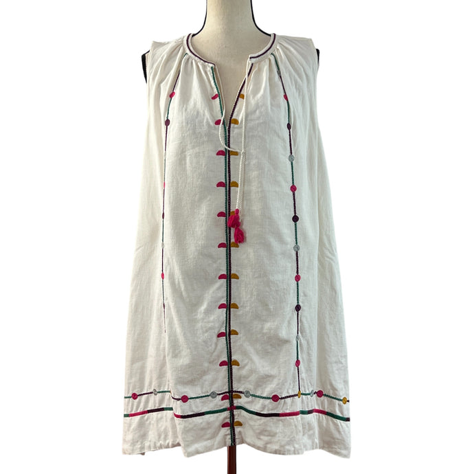 Madewell Embroidered Sleeveless Tunic Dress Size M