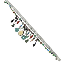Load image into Gallery viewer, Turquoise Lapis Semi Precious Stones Necklace 18.5&quot;
