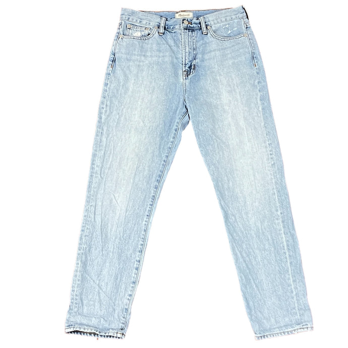 Madewell Light Wash Straight Leg 100% Cotton Denim Jeans Size 29