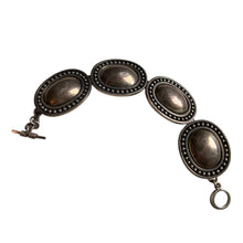 Load image into Gallery viewer, Vintage Brenda Schoenfeld 925 Silver Toggle Bracelet 7 3/4&quot; 
