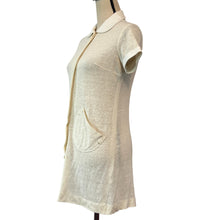 Load image into Gallery viewer, Vintage Gel Bien Ivory Tweed Coat Mini Dress
