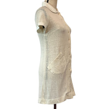 Load image into Gallery viewer, Vintage Gel Bien Ivory Tweed Coat Mini Dress
