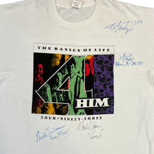 Load image into Gallery viewer, Vintage 90s 4 HIM The Basics of Life tour 1993 T-Shirt With Autograph Size XL
