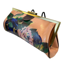 Load image into Gallery viewer, Vintage Patricia Nash Athena Clutch Leather Bag Pink Painted Flowers
