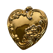 Load image into Gallery viewer, Vintage Gold Plate Heart Shape LOVE Theme Pendant
