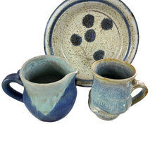 Load image into Gallery viewer, 1970s Signed Studio Art Pottery Mug Picher and Bowl 3 Pcs Set 
