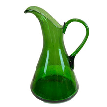 Load image into Gallery viewer, 50s Blenko Green Hand Blown Glass Pitcher
