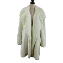 Load image into Gallery viewer, Revolve Off-White Faux Fur Coat Size Medium 
