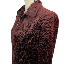 Load image into Gallery viewer, Vintage Brown Velvet Zip Blazer Jacket Size 12

