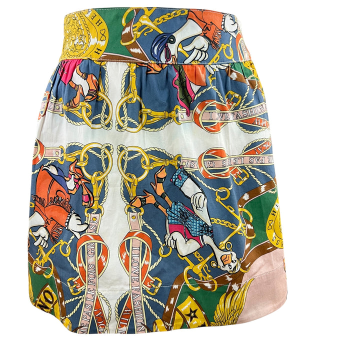 Love Moschino Hip Hop Ducks Mini Skirt Size 6 