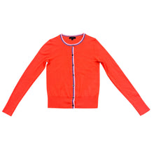 Load image into Gallery viewer, J.Crew Orange Merino Wool Cardigan Size XS
