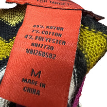 Load image into Gallery viewer, Missoni for Target Cardigan Sweater Purple Multicolor Chevron Stripe Size Medium

