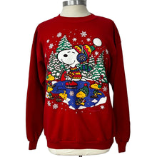 Load image into Gallery viewer, Vintage Snoopy Ice Rink Christmas Sweater Size Large 
