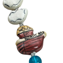 Load image into Gallery viewer, Noah&#39;s Ark Ceramic Necklace 15&quot; 
